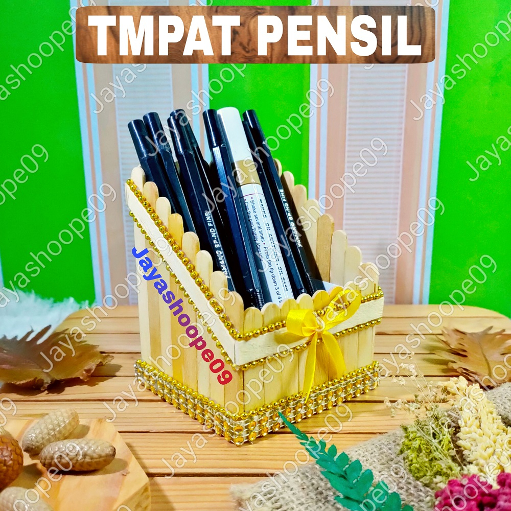 

Tempat pensil dari setik eskrim unik mewah / kerajinan tangan perkarya kotak tempat pensil