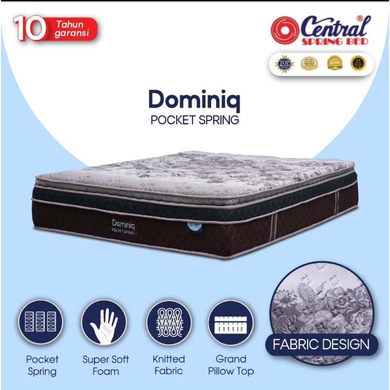 Central Springbed Dominiq 100x200 Kasur saja