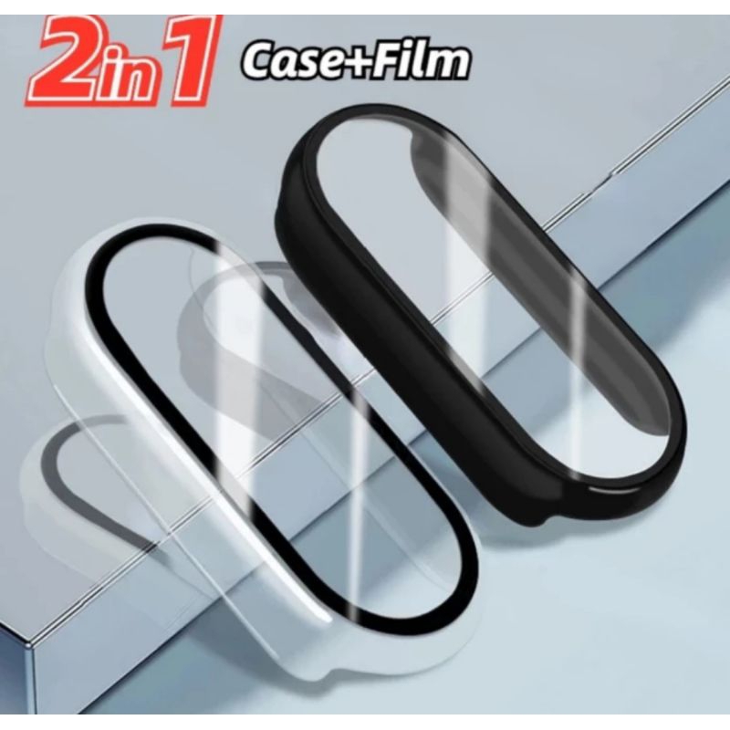 BUMPER CASE XIAOMI MI BAND 8 7 6 5 4 3 CASING COVER TEMPERED GLASS ANTI GORES PELINDUNG LAYAR XIAOMI MI BAND 8 7 6 5 4 3  SMARTBAND SMARTWATCH GELANG STRAP XIAOMI MI BAND 8 7 6 5 4 3 SILICONE SILICON SILIKON TPU CASE KACA LAYAR  XIAOMI MI BAND 8 7 6 5 4 3