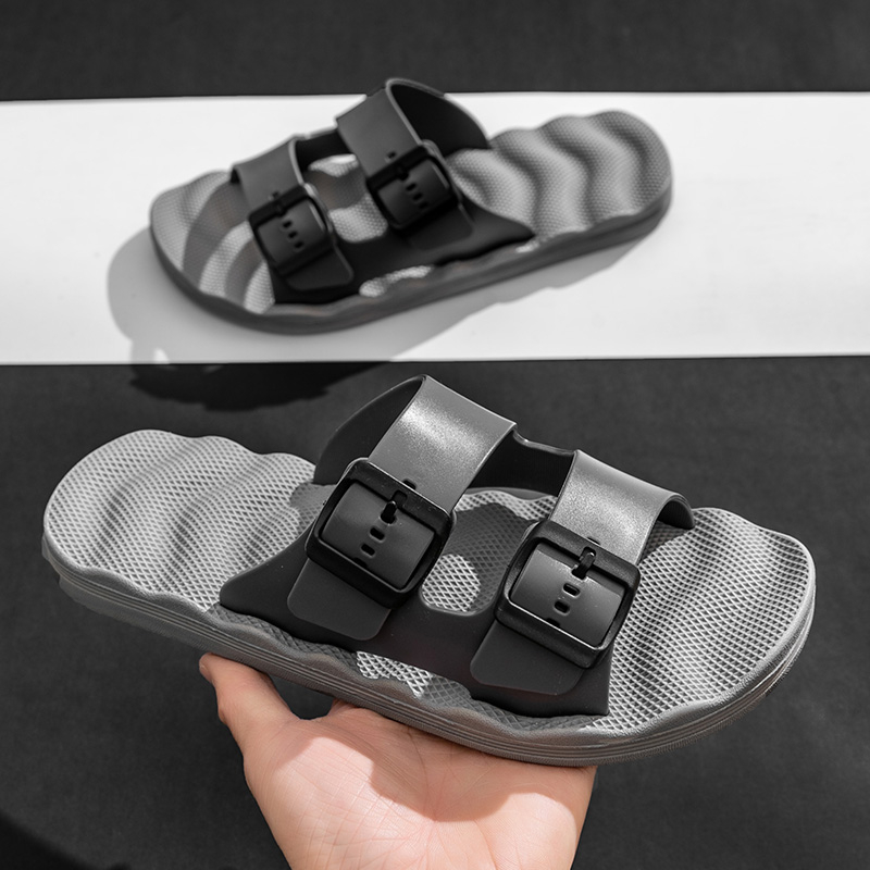 COD Sandal Pria Karet Sandal Luar Rumah Pijat Sandal Pria Sandal Pria Karet Empuk Sandal Pria Murah 