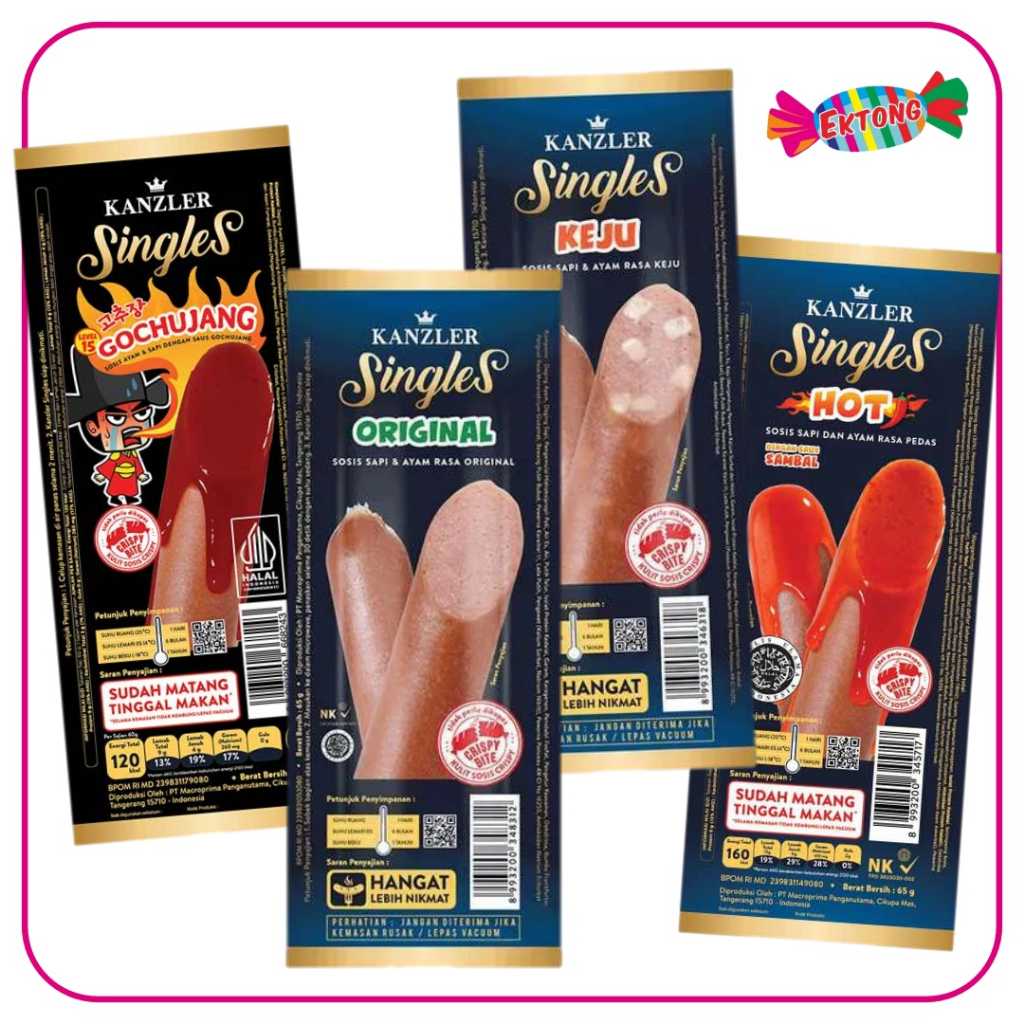 

KANZLER SOSIS SINGLES SIAP MAKAN 65GR