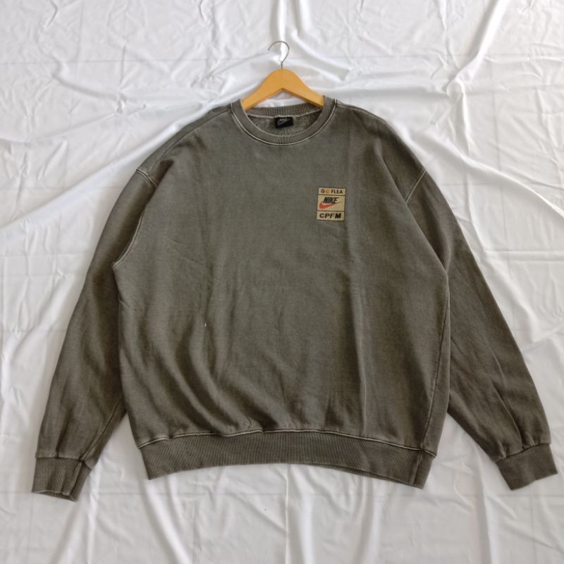 crewneck sweater original nike x go flea cpfm