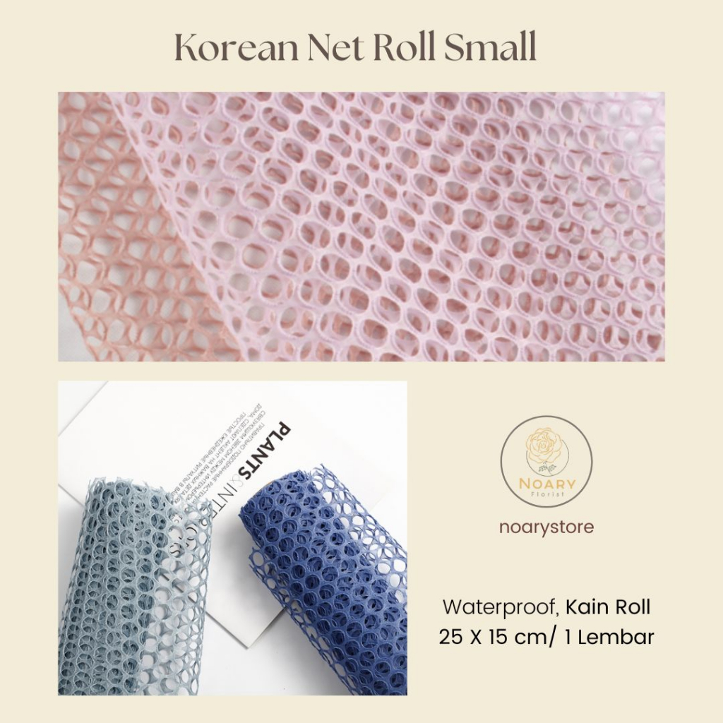 

KOREAN NET COTTON SMALL 25 x 15CM / CRAFT / KERTAS BUKET / CELLOPHANE