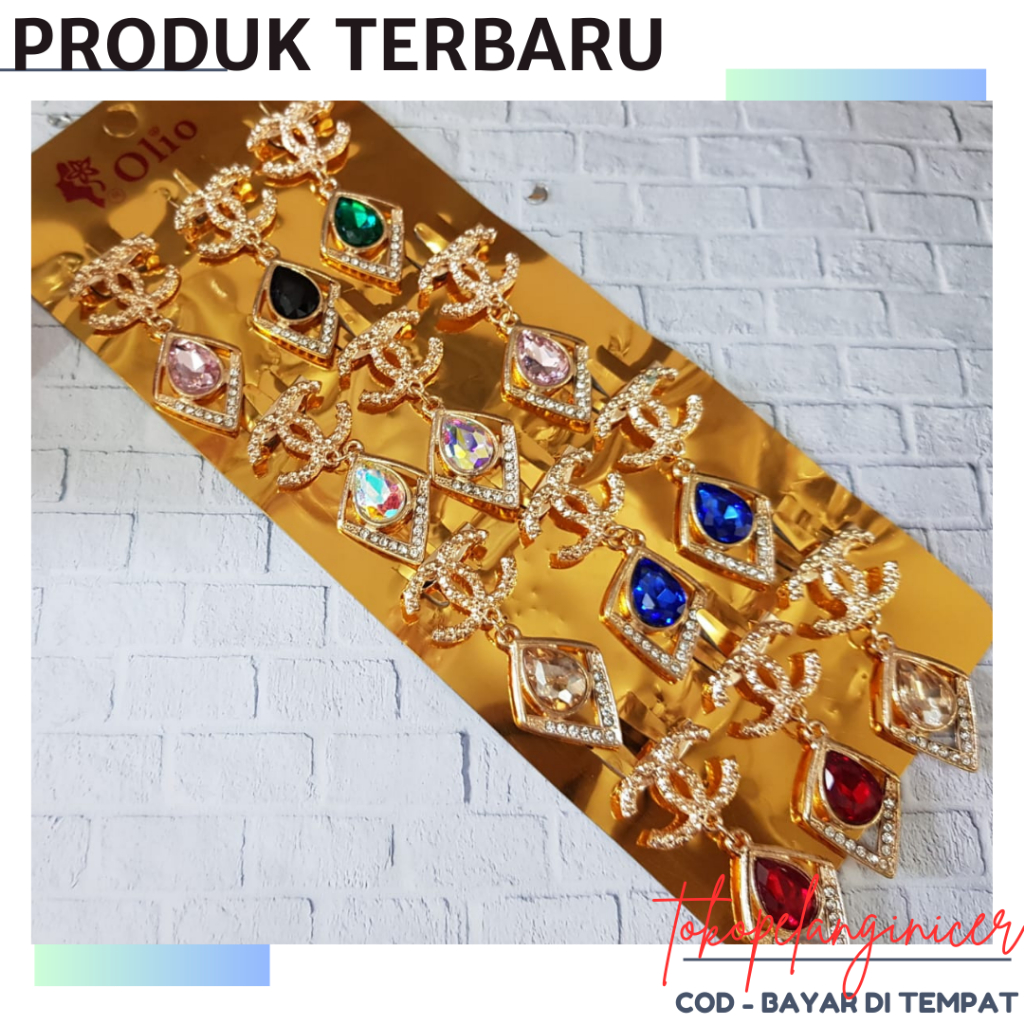 Bros Mini Model CC Pelangi Lucu _ Peniti Bross Dagu Bros Hijab Fashion wanita Tokopelanginicer