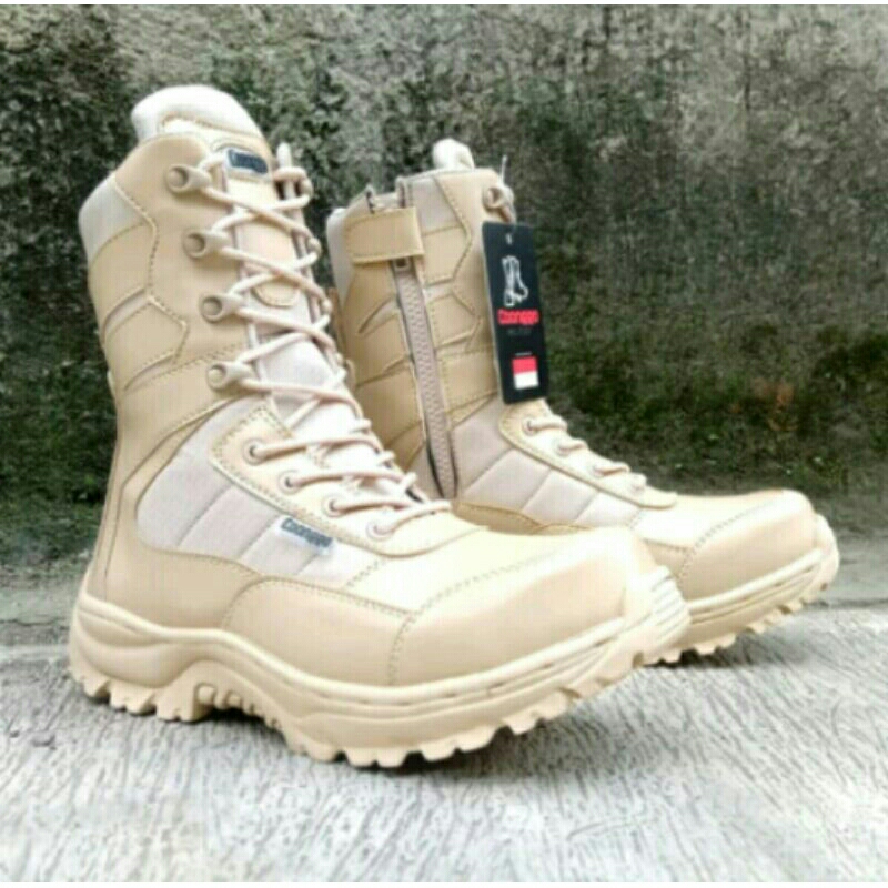 CAANGGO - C586V PDL BOOTS TACTICAL VREDATOR CREAM SEPATU PDL SATPOL PP PDL PREDATOR CREAM SEPATU PDL