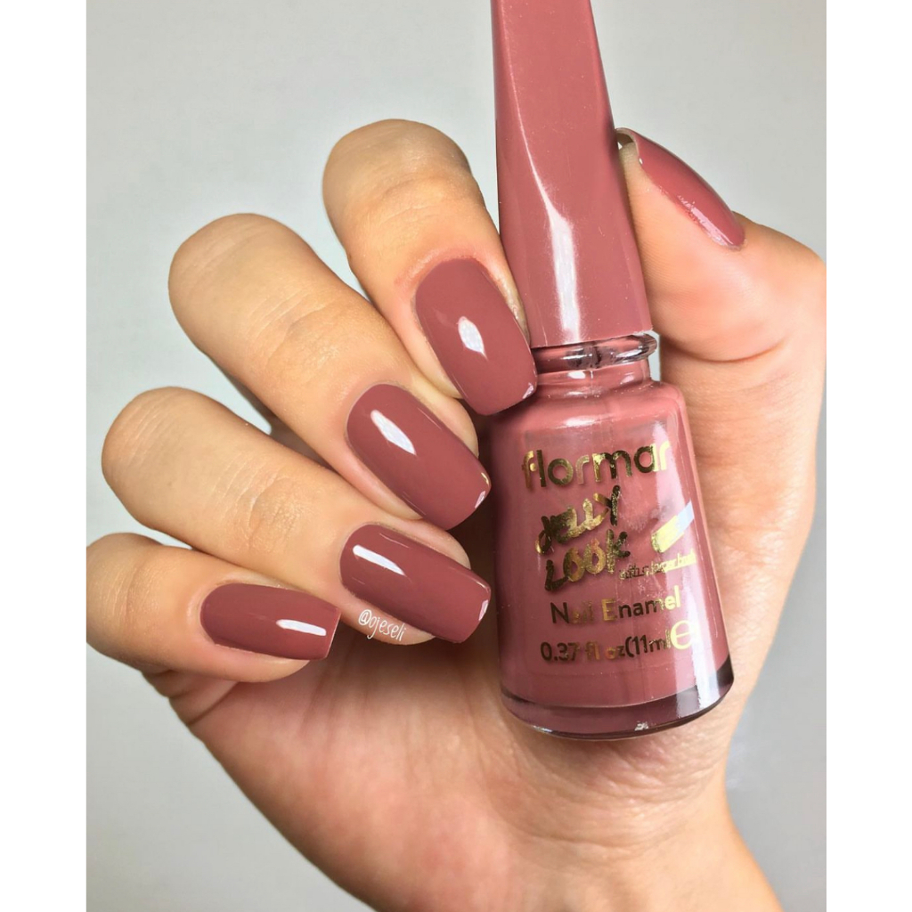 JL61 PLUM IT UP - FLORMAR JELLY LOOK NAIL ENAMEL - NAIL POLISH CAT KUKU HALAL KUAS BESAR DENGAN FORM