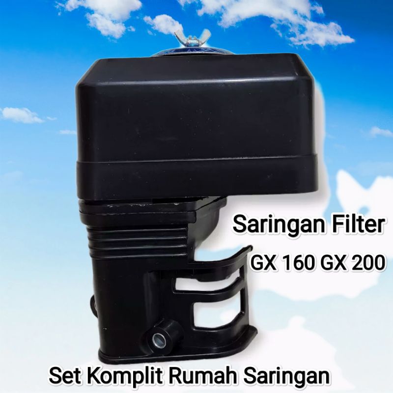 Saringan Filter udara mesin GX160 GX 200 / Tutupan filter udara karburator GX 160-GX 200