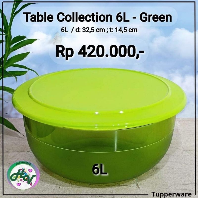 Table collection 6L tupperware