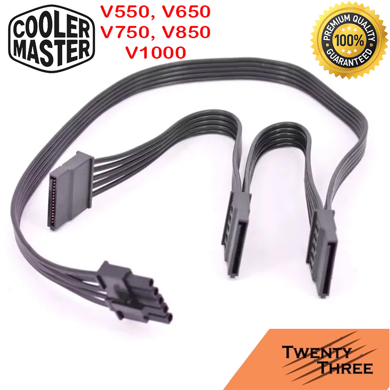 Kabel Modular 5 pin to 3 triple sata hdd ssd hard drive Cooler Master