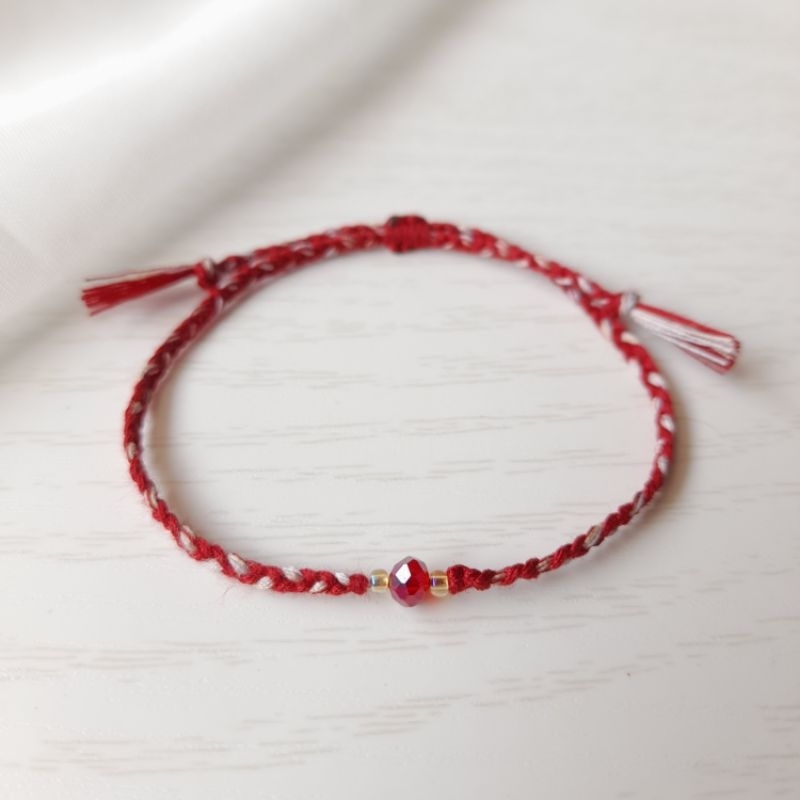 BRAELYN•ROSE GEMS•gelang tali aesthetic•gelang tali korea•gelang tali simpel•gelang tipis•gelang tal