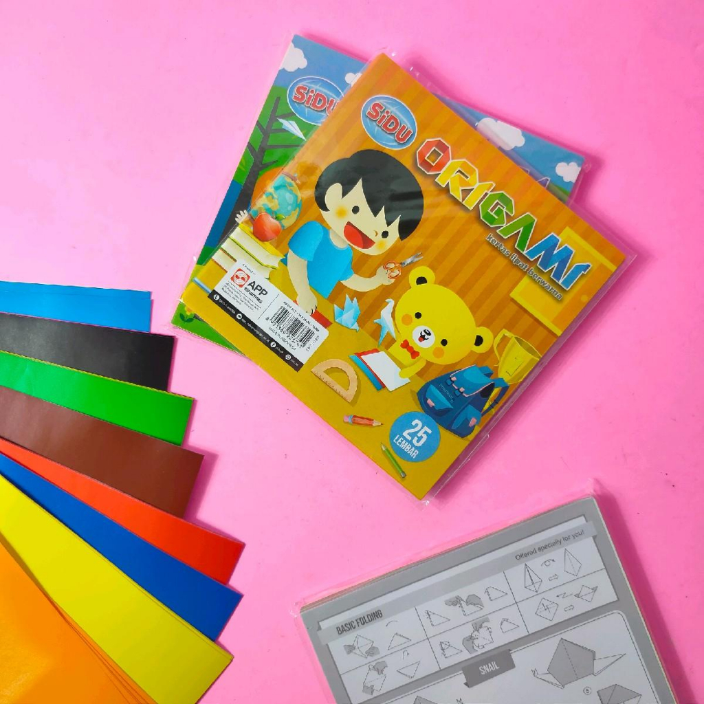 [REAL PICT] 1 Pack Kertas Lipat Berwarna Origami Sidu