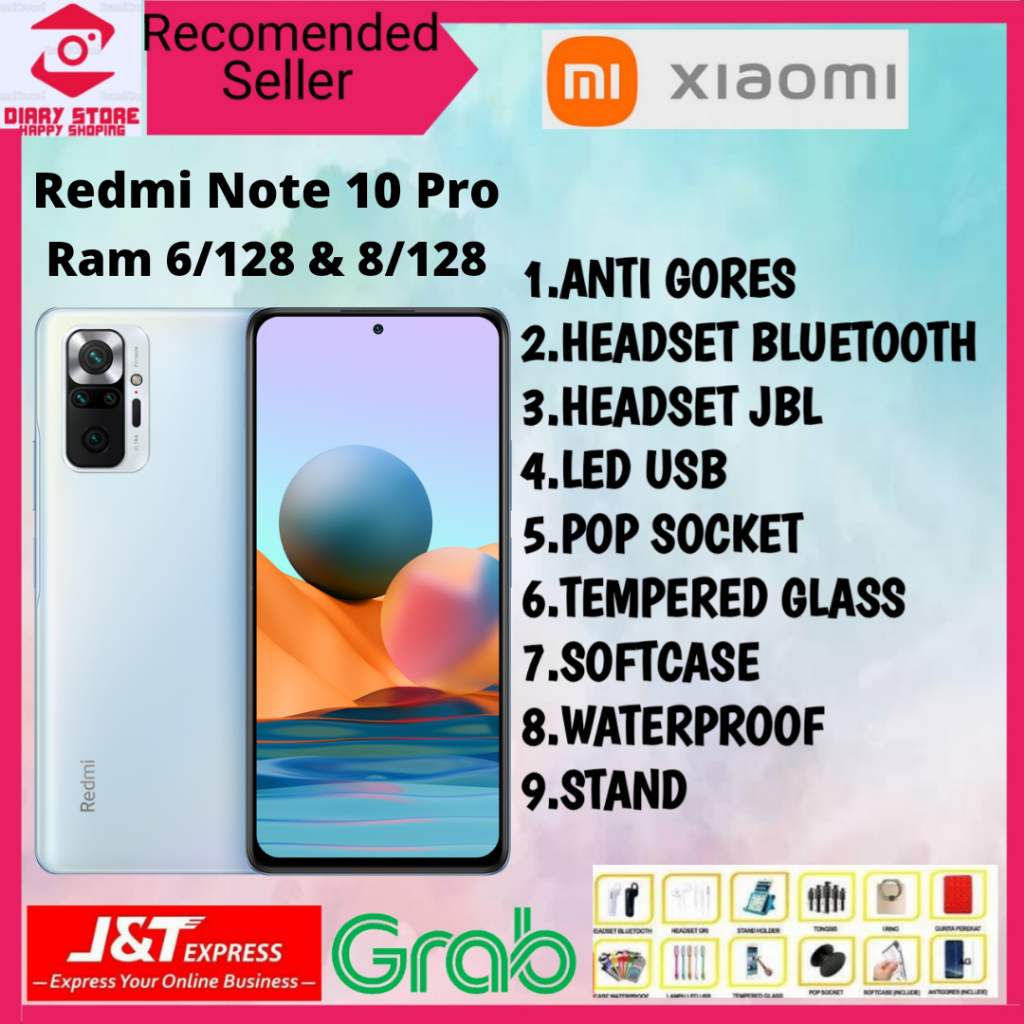 XIAOMI REDMI NOTE 10 PRO 6/128 & 8/128 GARANSI RESMI