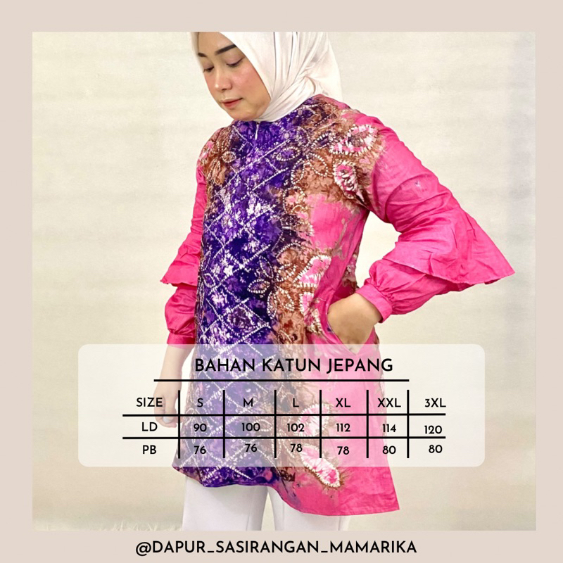blouse sasirangan | blouse kerja sasirangan | blouse sasirangan murah
