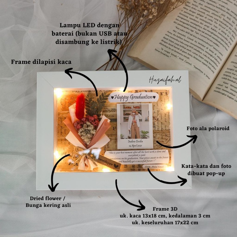 Frame 3D scrapbook FLOWER In FRAME