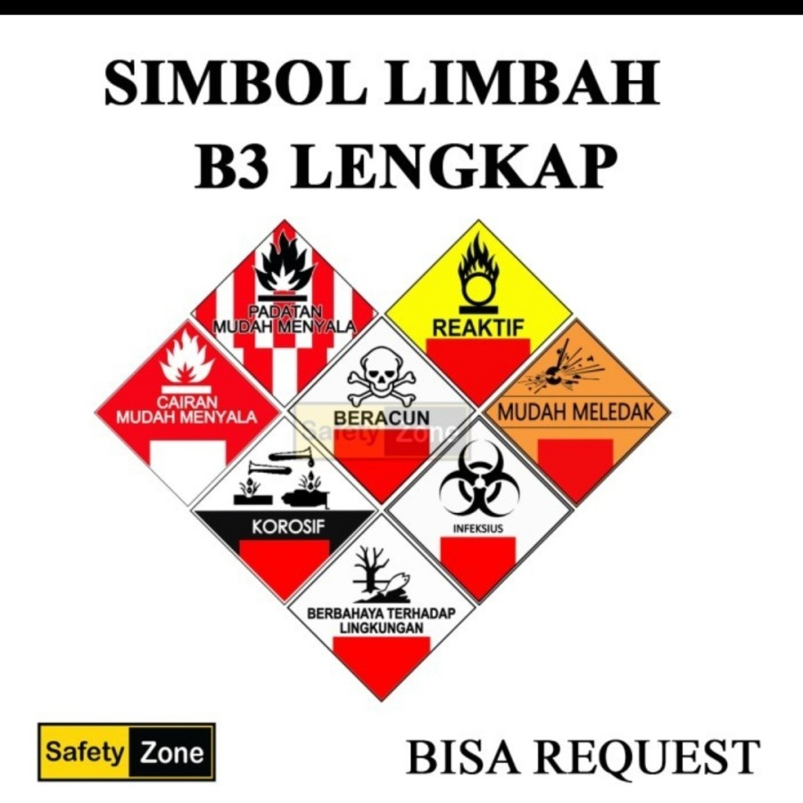 

Sign Sticker Simbol Limbah B3