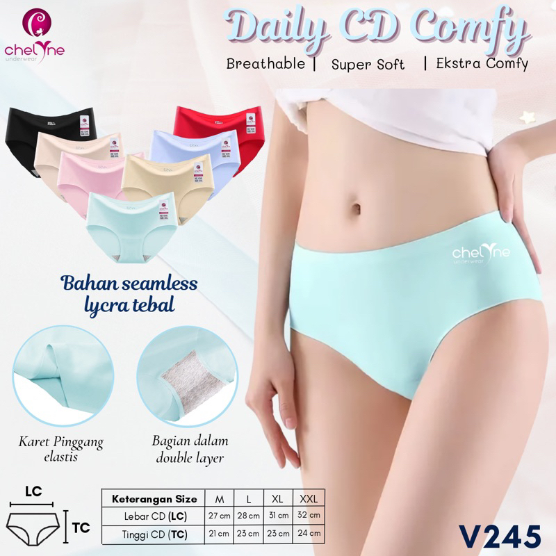 Celana dalam wanita cd perempuan dewasa seamles/tanpa jahitan chelyne