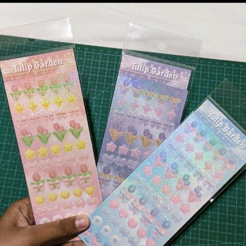 

sticker hologram sticker bunga sticker polco deco journal