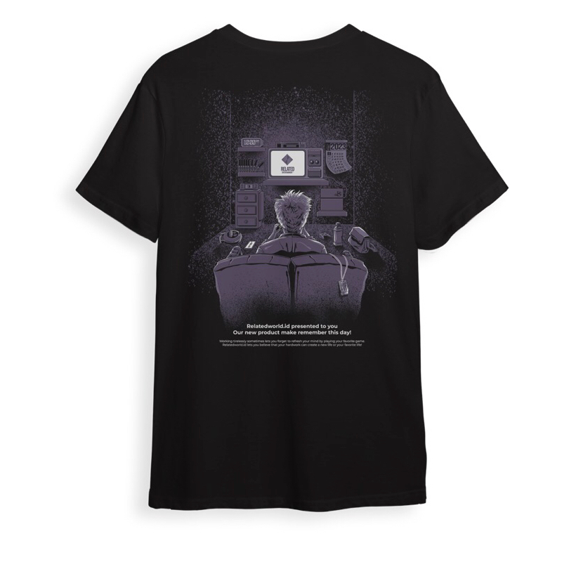 Related “work hard late game” | Related unisex T-shirt / kaos unisex