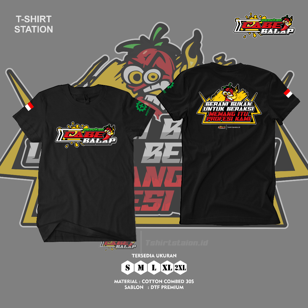 KAOS CABE BALAP NEW ARTIKEL
