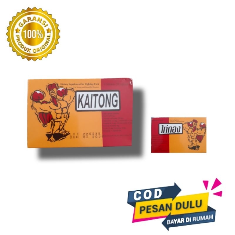 KAITONG suplemen penambah stamina ayam kaitong Ori IMPORT THAILAND