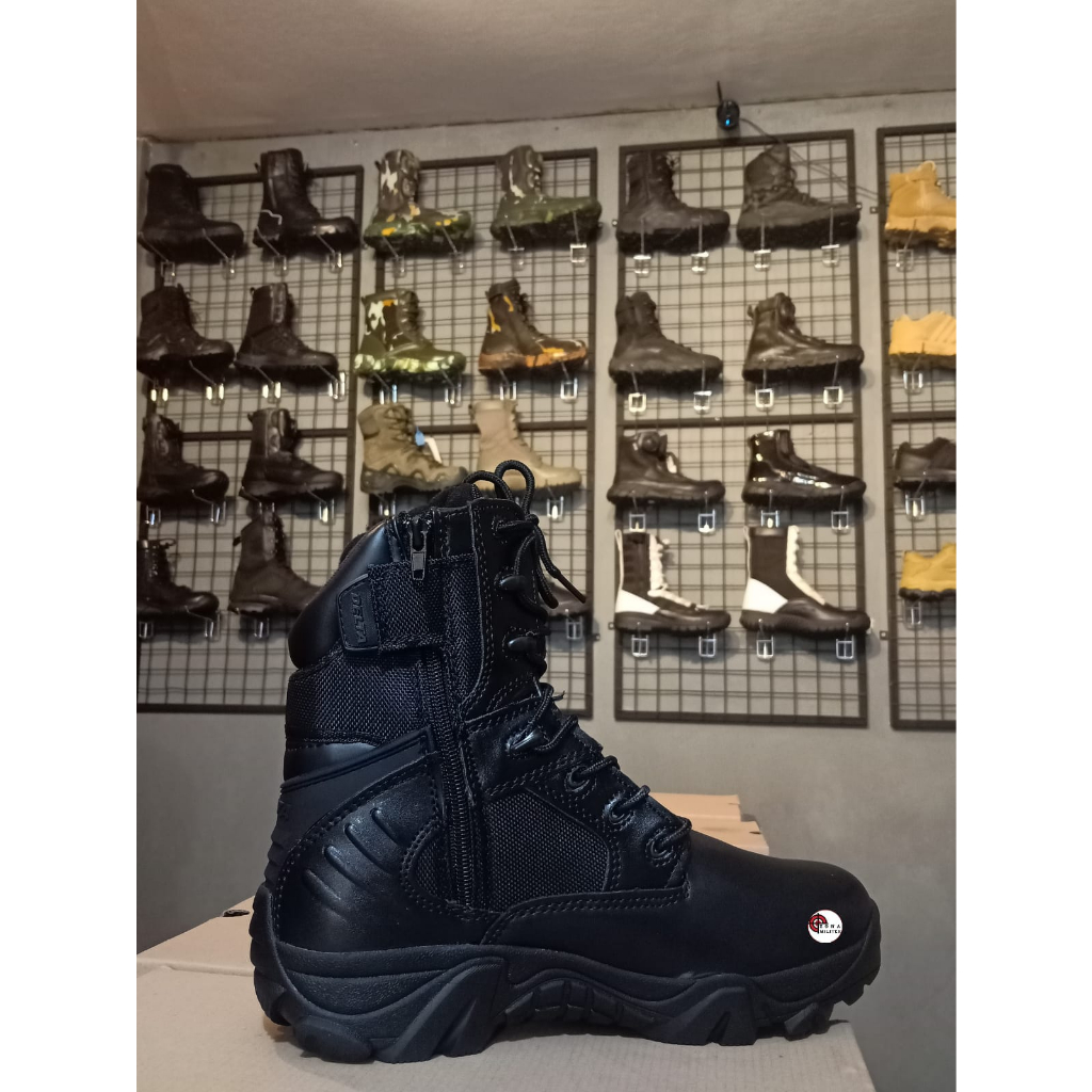 Sepatu Pdl Boots Army Delta Cordura Black 8Inch Terlaris bisa cod