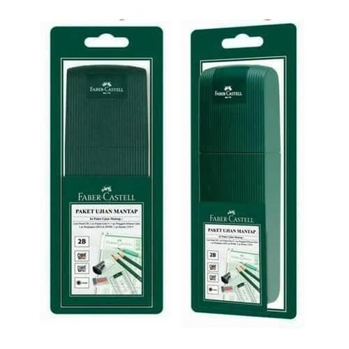 

1 Set Paket Ujian Standar Faber Castell ( Pensil 2B, Rautan , Penghapus , Penggaris , Kertas LJK )