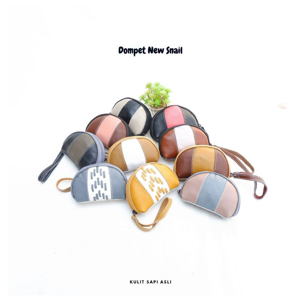 Arjuna  Leather Dompet koin wanita Kulit Sapi Asli Snail