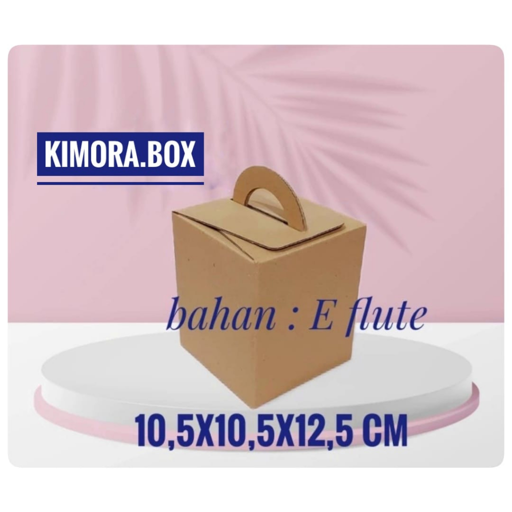 

Kardus uk. 10,5x10,5x12,5 cm.... box karton model die cut tas jinjing