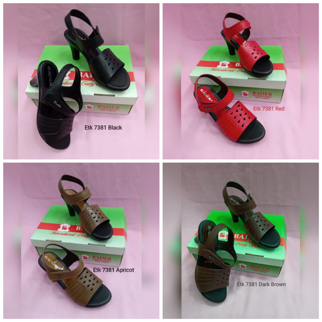 ws sandal bader/sandal kulit/sandal pesta/sandal hak tinggi/etk 7381