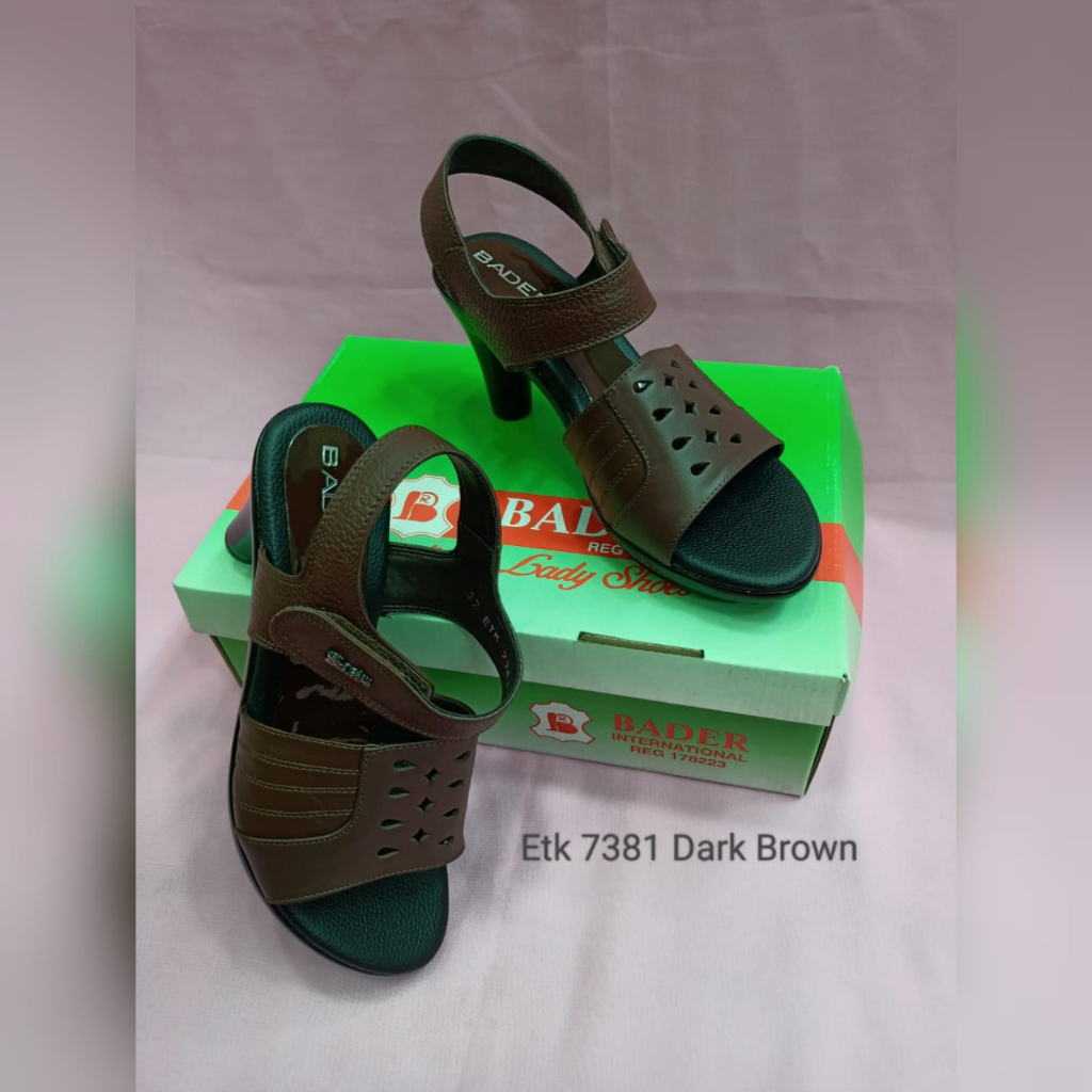 ws sandal bader/sandal kulit/sandal pesta/sandal hak tinggi/etk 7381