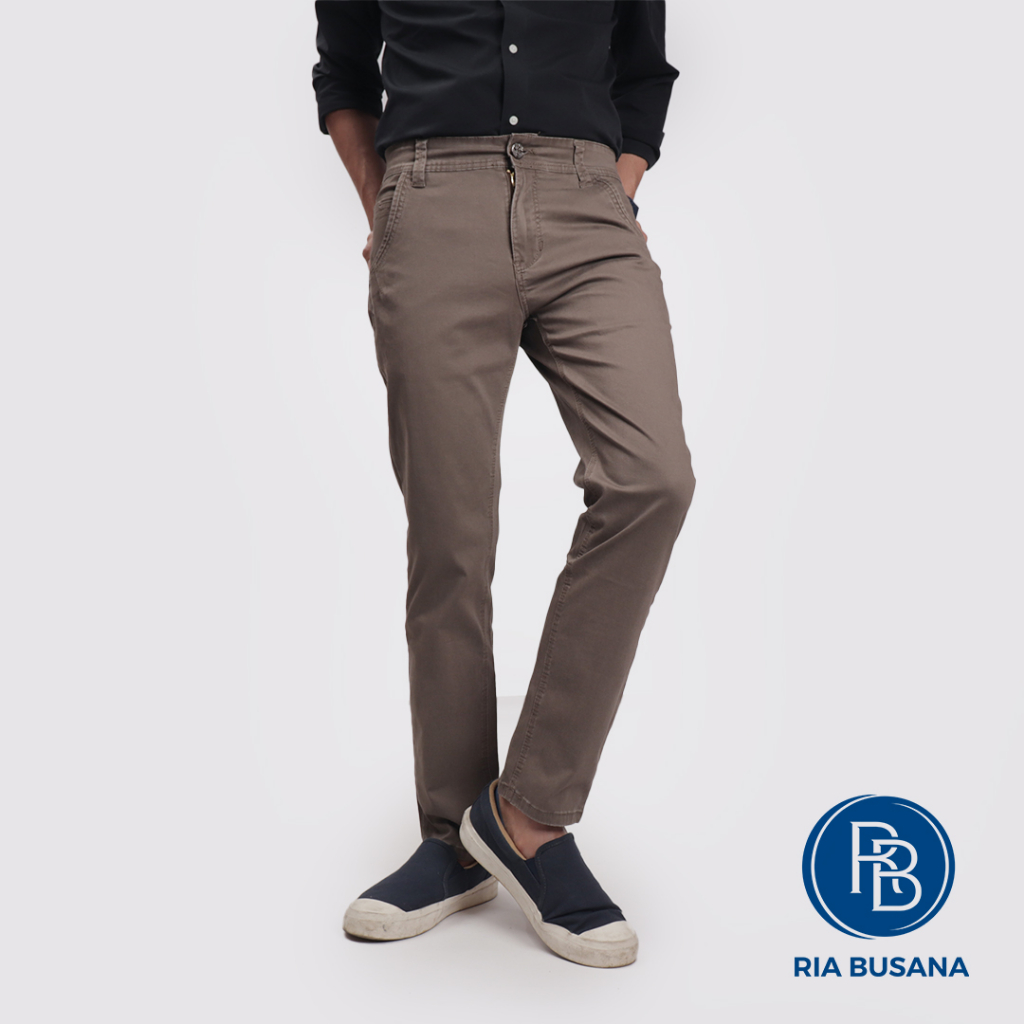Ria Busana - Roxeld - Celana Panjang Katun Dewasa Pria Art. PKR66515BL