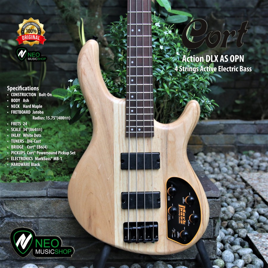 Cort Action DLX AS OPN 4 Strings Active Electric Bass