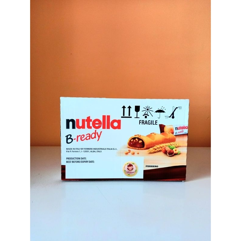 

.Coklat import | Sekotak Nutella Ferrero B ready isi 36 pcs halal (SCP)