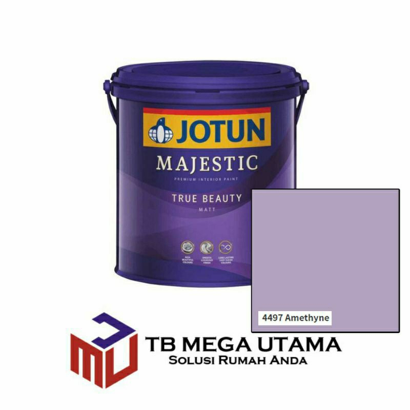 Jotun Majestic True Beauty Matt 4497 Amethyne 2,5 Liter | Cat Decorative Tembok Interior