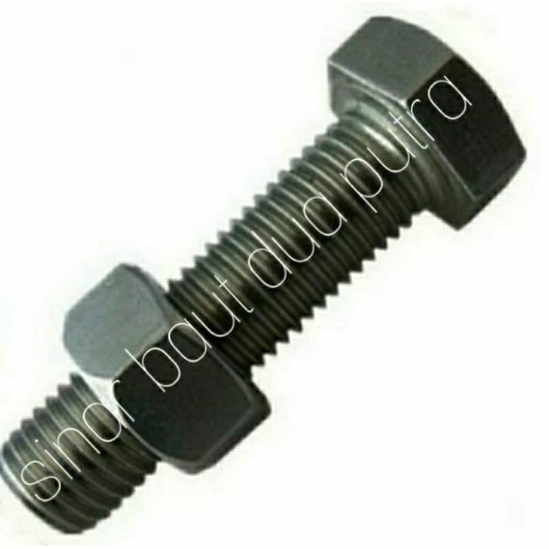 Baut 10 drat kasar Panjang 7cm Baut mur unc 1/4×3
