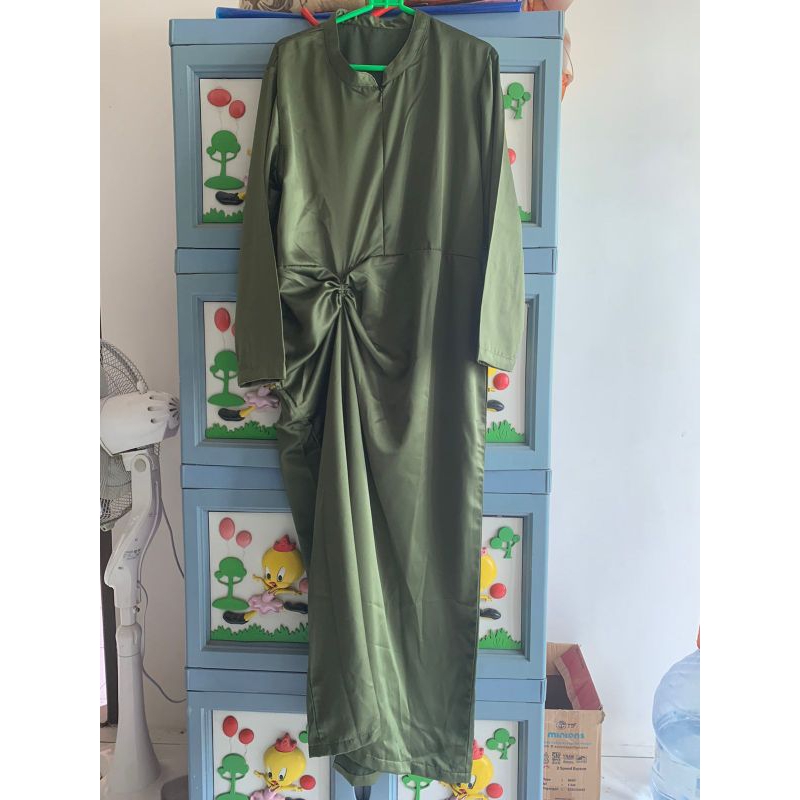 preloved kaftan gamis army