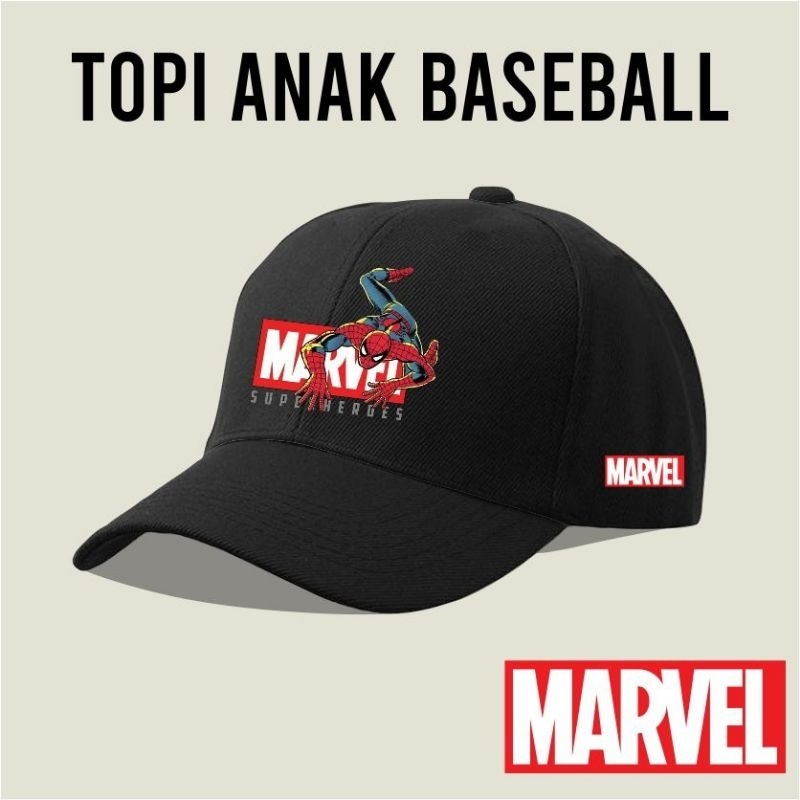 topi anak marvel spiderman