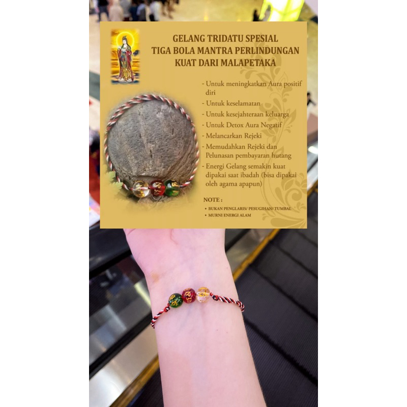 gelang tridatu penarik rezeki