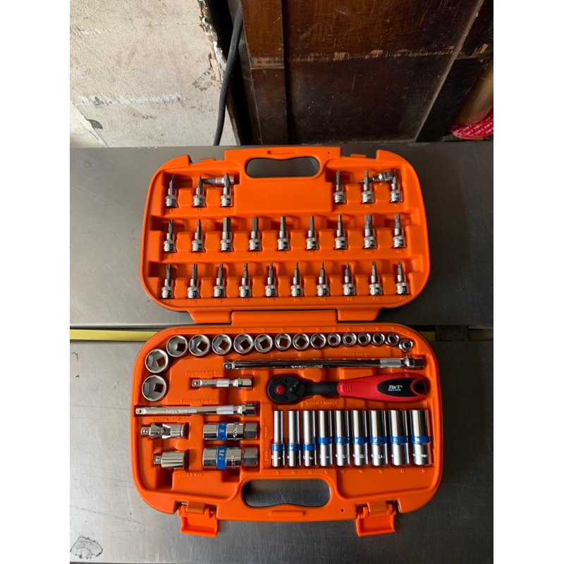 Kunci socket set 58pcs IWT 3/8DR Chrome Vanadium Tool kit LENGKAP