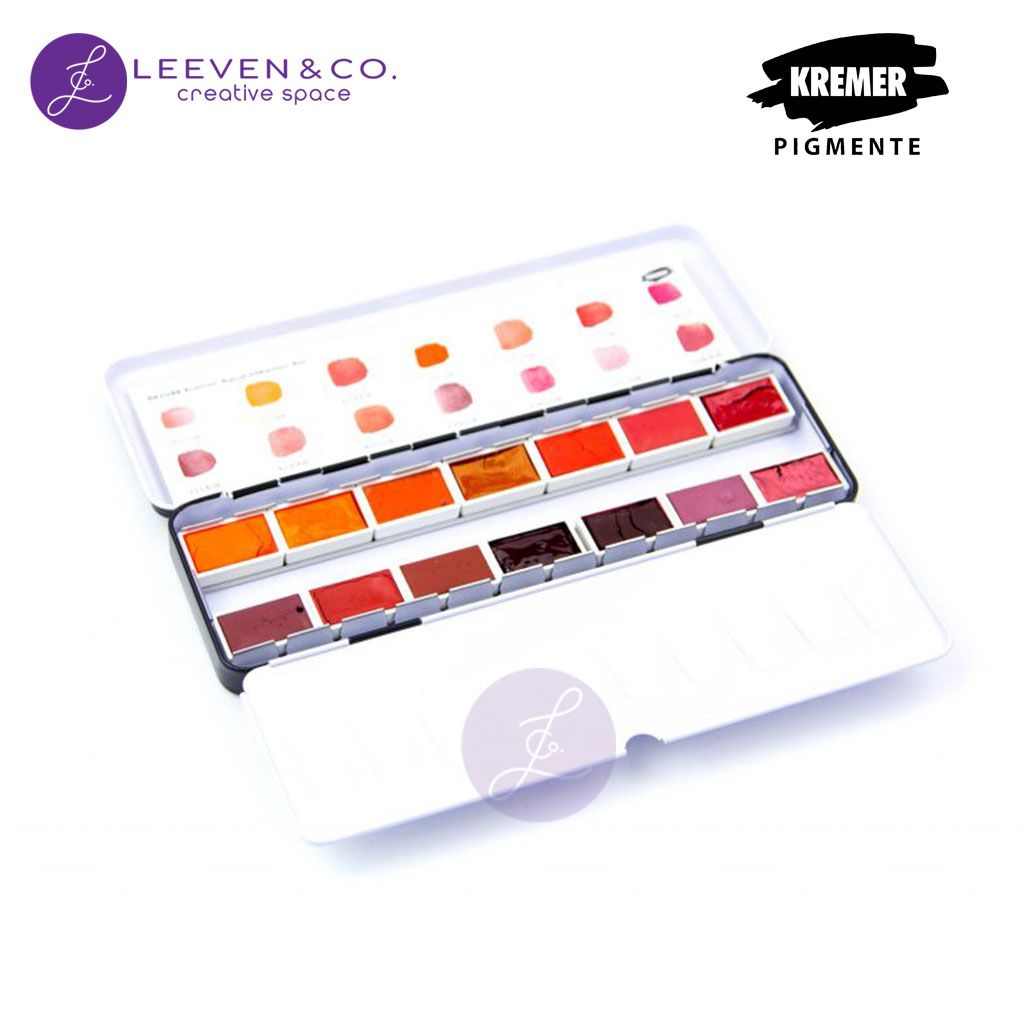 

KREMER WATERCOLOR SET RED 14 FULL PANS 881048
