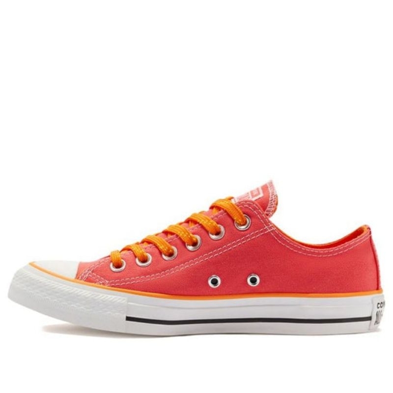 Sepatu Sneakers Wanita Converse CT AS Ox Pink Orange In Red