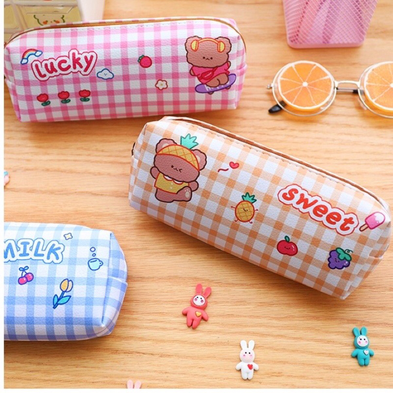 KOTAK PENSIL LUCU POUCH MAKEUP LUCU/PENCIL CASE TEMPAT PENSIL ALAT TULIS ANAK