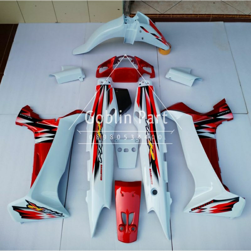 Cover Body Fizr F1zr Full Set Halus Millenium Merah Putih Cover Body Yamaha Fizr F1zr
