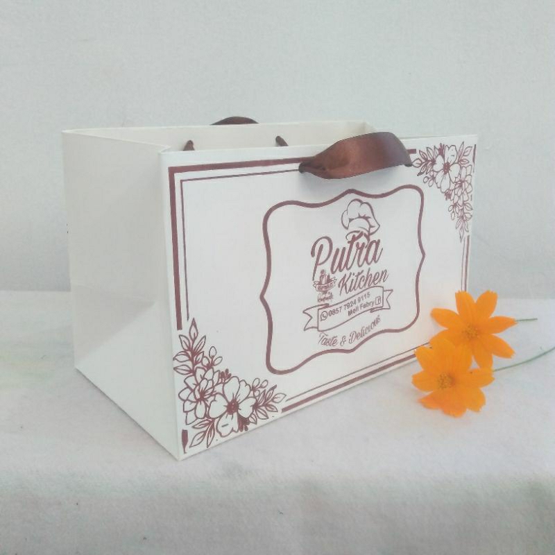 

Paperbag Box Paper Bag Kue Ukuran Custom