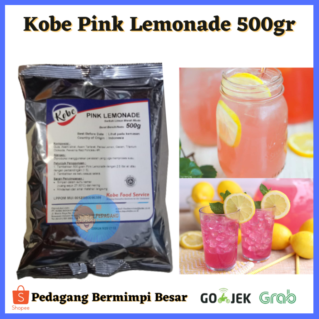 

Kobe Pink Lemonade 500g/ serbuk jeruk nipis / Pink Lemonade 500g