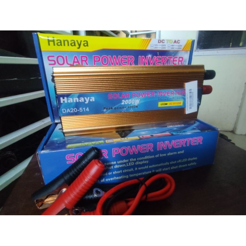 Solar Panel Lengkap Satu Set 50 Wp Inventer 2000 Watt