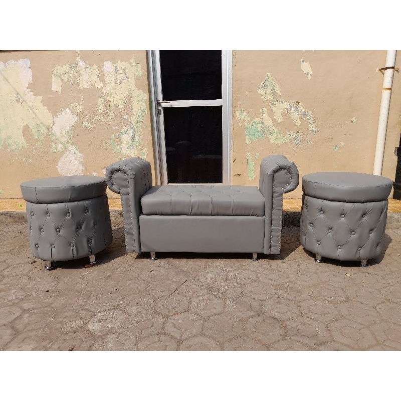 Storage penyimpanan Sofa / Bench / Stool / Bench Sandaran / Bench bulat / Kursi Custom Order