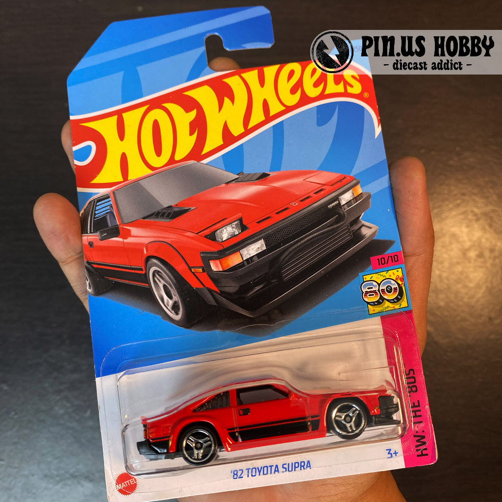 HOT WHEELS 82 TOYOTA SUPRA MERAH / RED HW THE 80'S ORIGINAL HOT WHEELS by MATTEL , DIECAST 1:64 HOTW