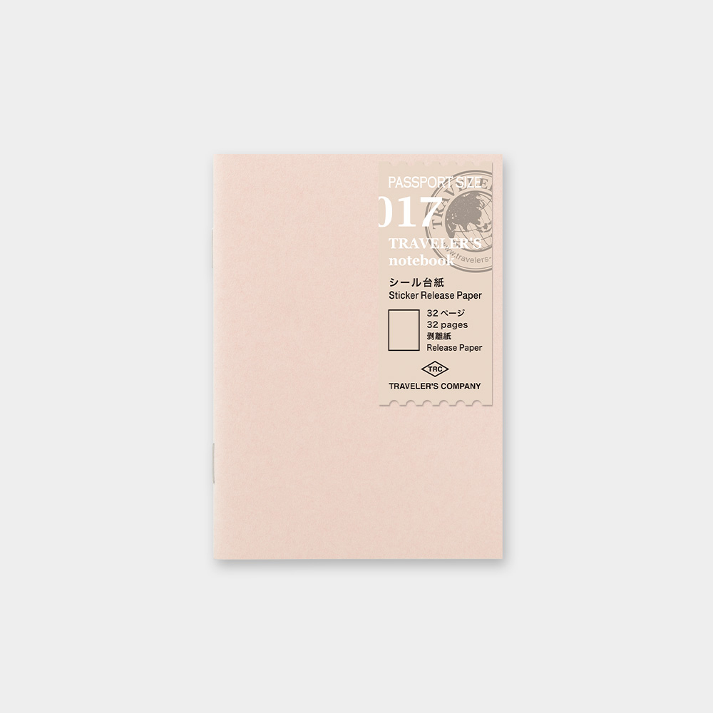 

Travelers Notebook 017 - Passport Size Refill Sticker Release Paper