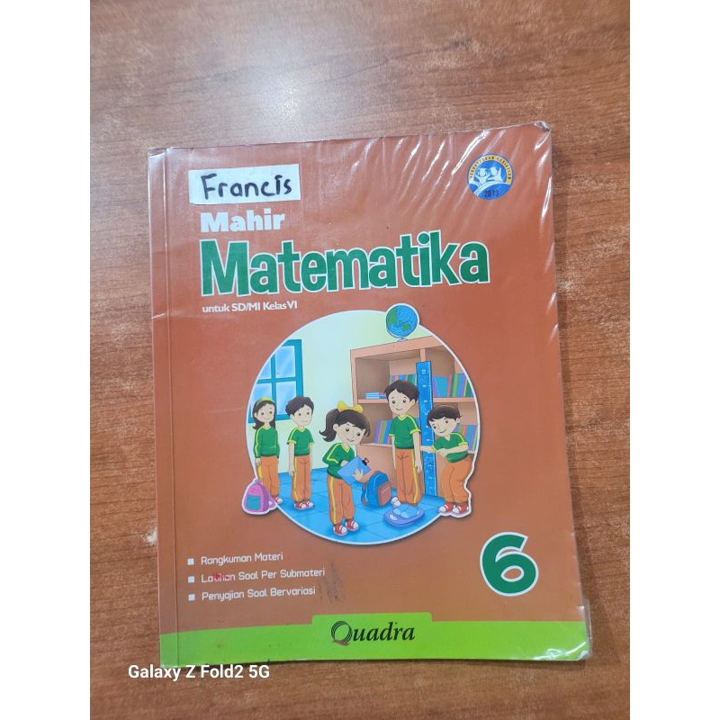 Buku Pelajaran Matematika Quadra Kelas 6
